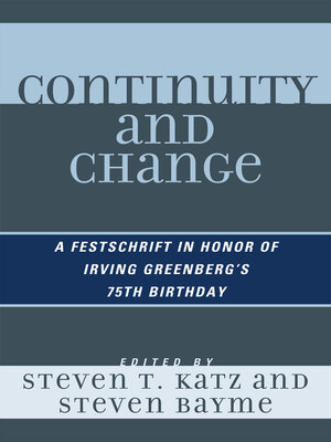 cover image of Continuity and Change